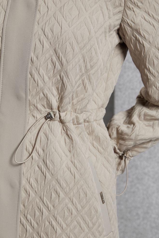 Vêtements hijab BEIGE TRENCH-COAT MATELASSÉ 10929 - ALVİNA