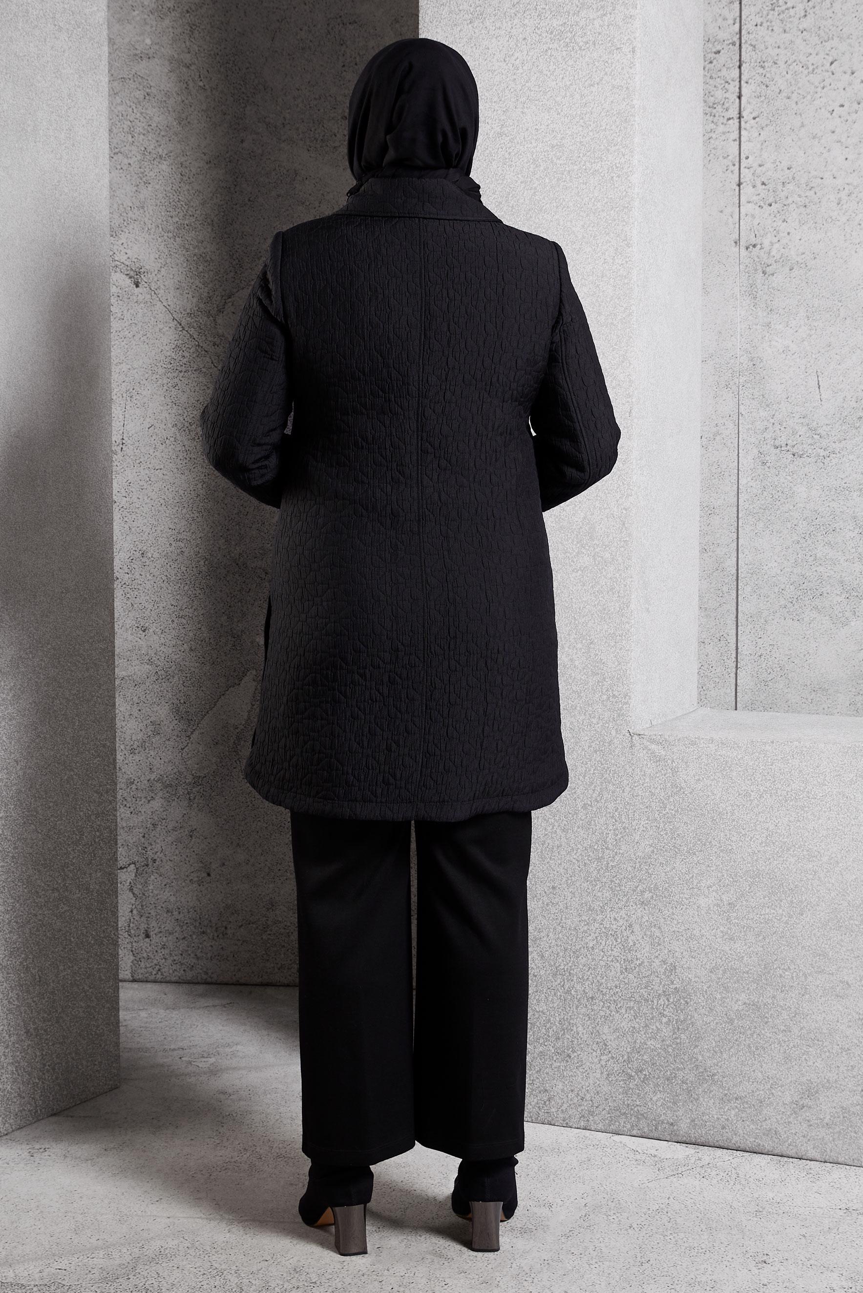 Vêtements hijab NOIR TRENCH-COAT MATELASSÉ 10930