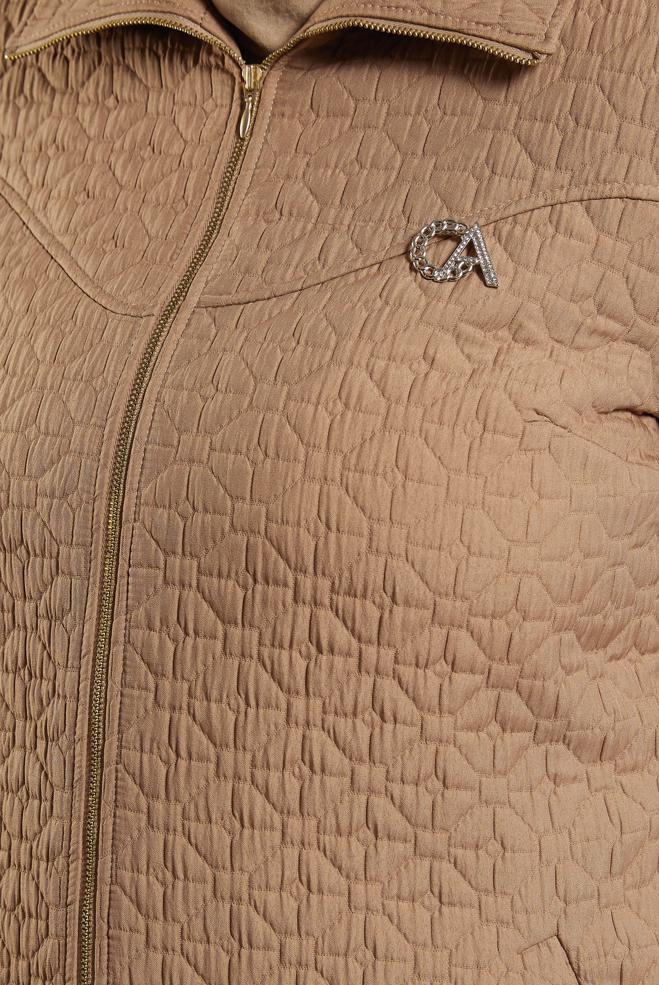 Vêtements hijab BRUN TRENCH-COAT MATELASSÉ 10930 - ALVİNA