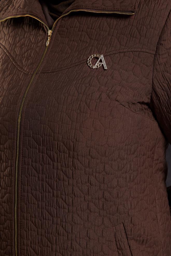 Vêtements hijab BRUN TRENCH-COAT MATELASSÉ 10930 - ALVİNA