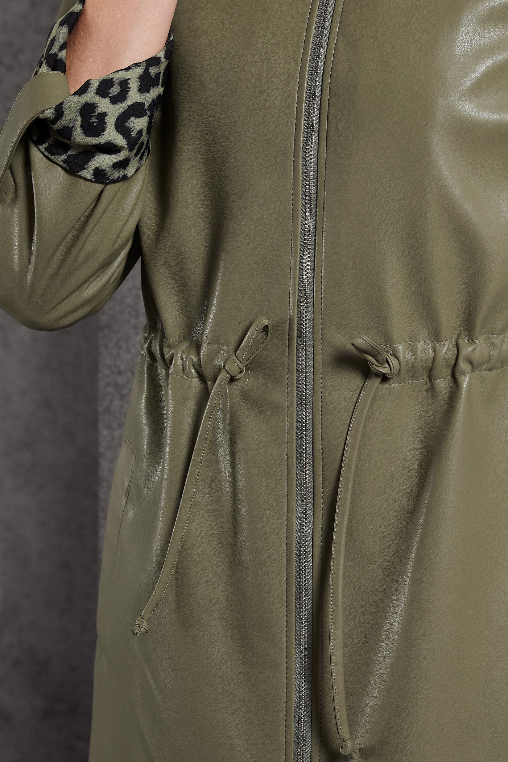 Vêtements hijab KAKI TRENCH-COAT EN SIMILI CUIR 10931