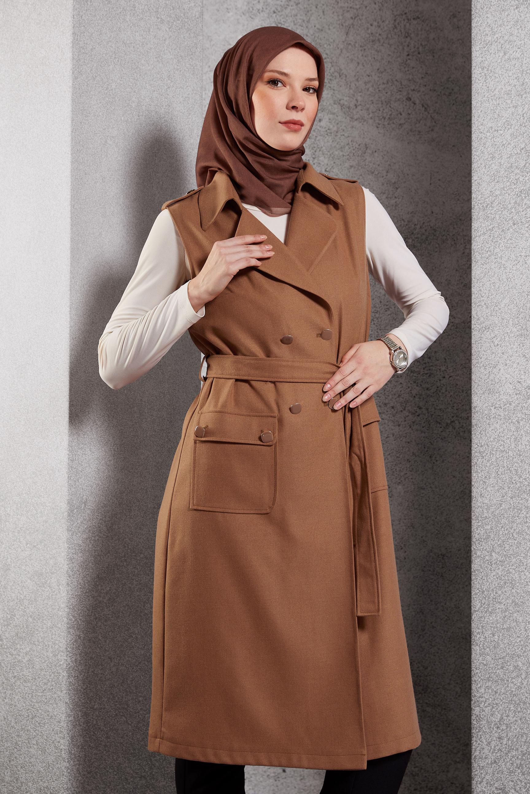 Vêtements hijab TABA GILET CEINTURÉ 45187