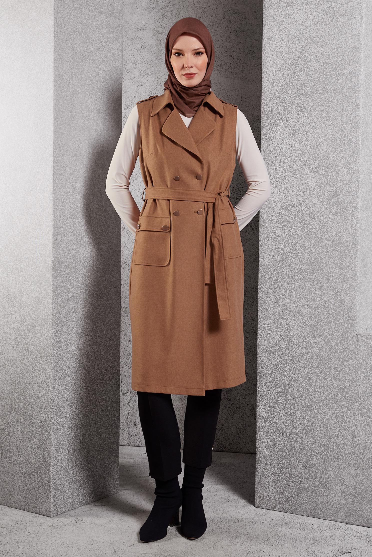 Vêtements hijab TABA GILET CEINTURÉ 45187