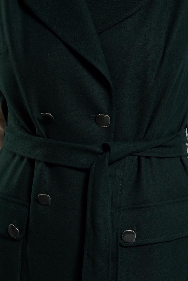 Vêtements hijab VERT GILET CEINTURÉ 45187 - ALVİNA