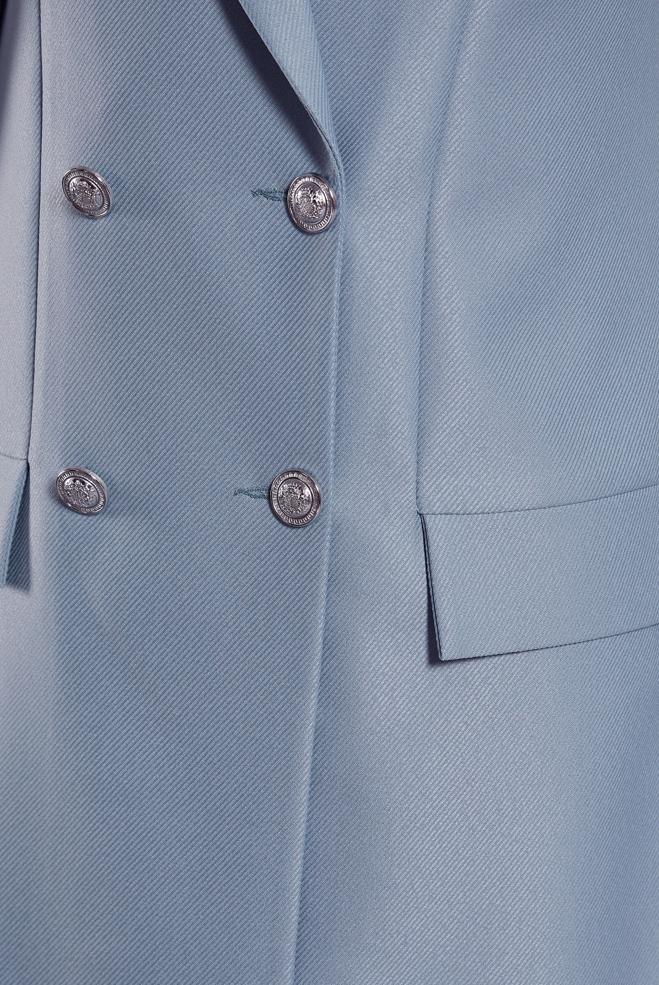 Vêtements hijab BLEU GILET À DOUBLE BOUTONNAGE 45219 - ALVİNA