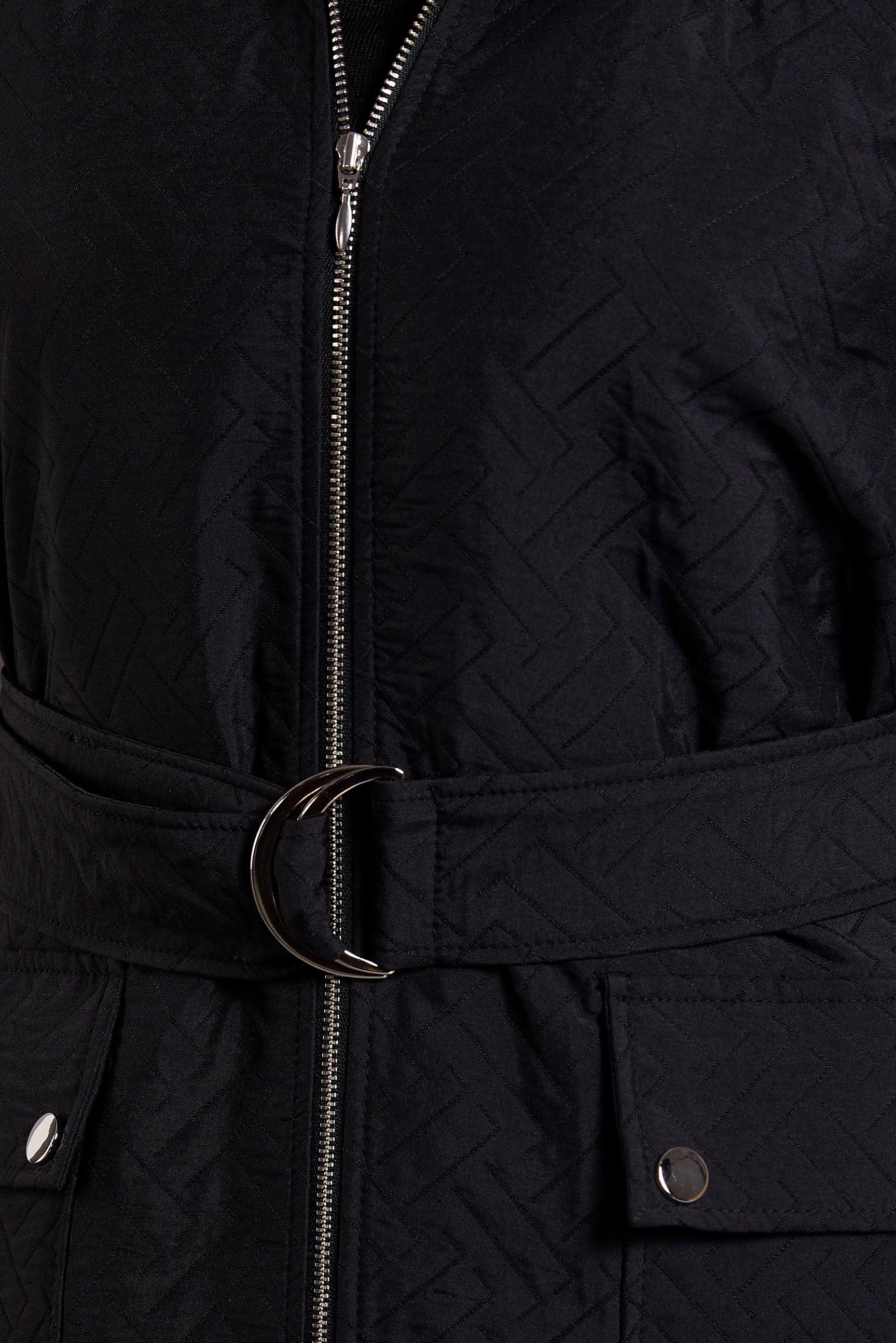 Tesettür giyim SİYAH KEMERLİ KAPİTONE YELEK 45242 