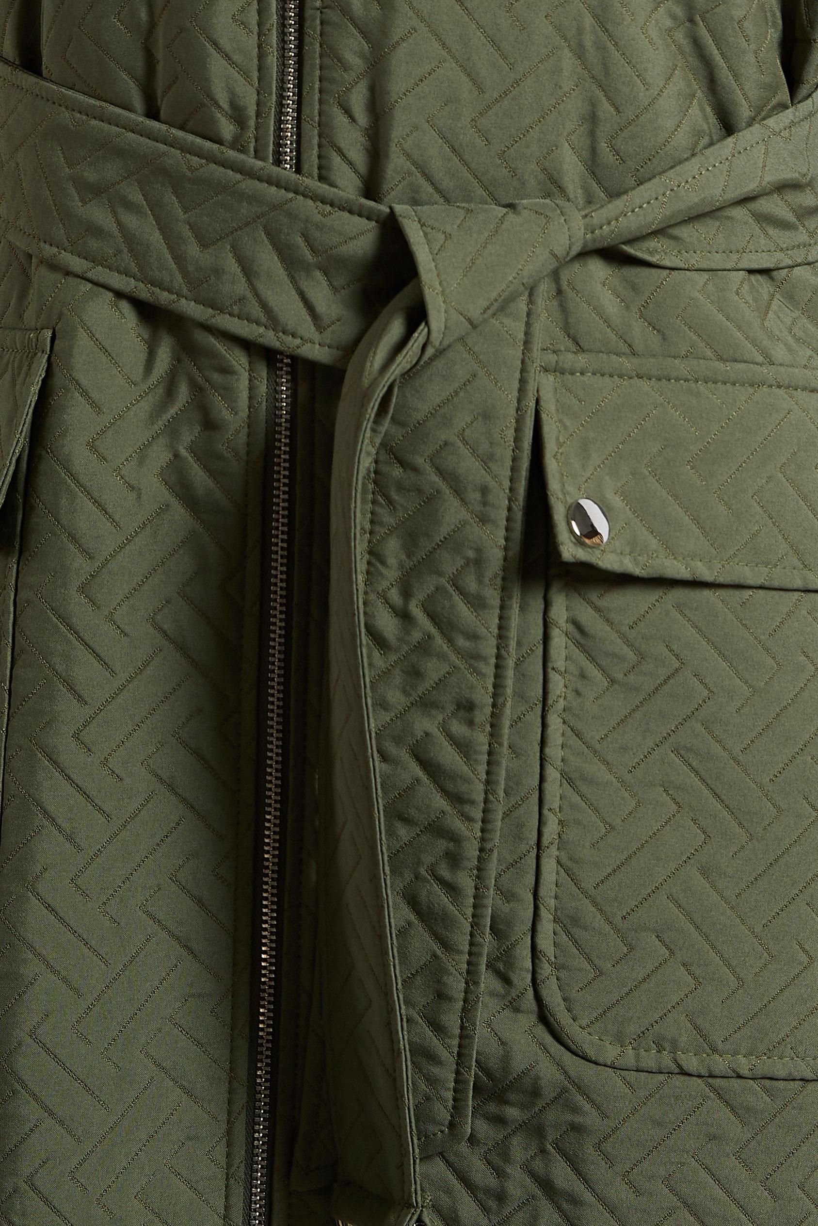 Tesettür giyim HAKİ KEMERLİ KAPİTONE YELEK 45242 