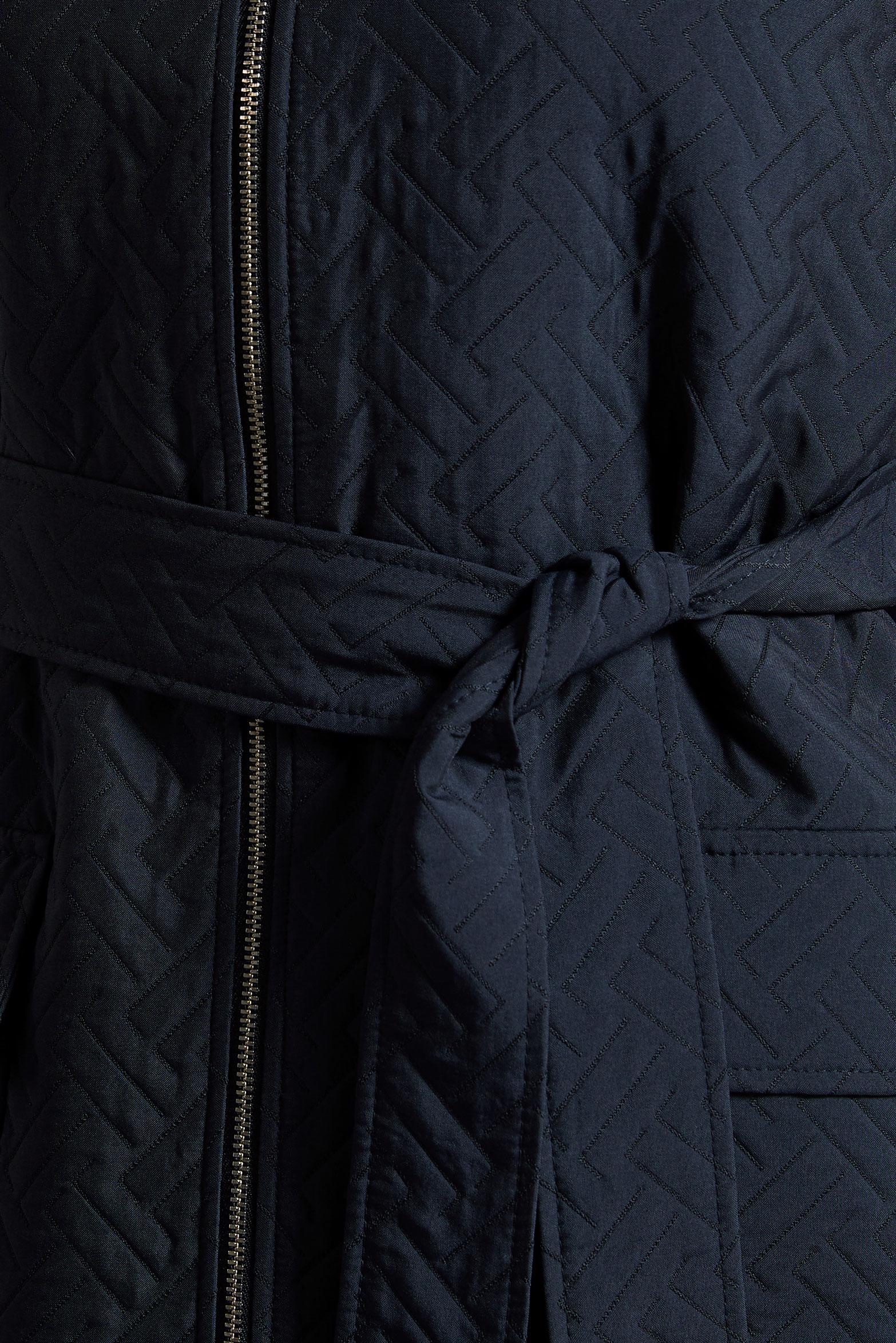 Tesettür giyim LACİVERT KEMERLİ KAPİTONE YELEK 45242 