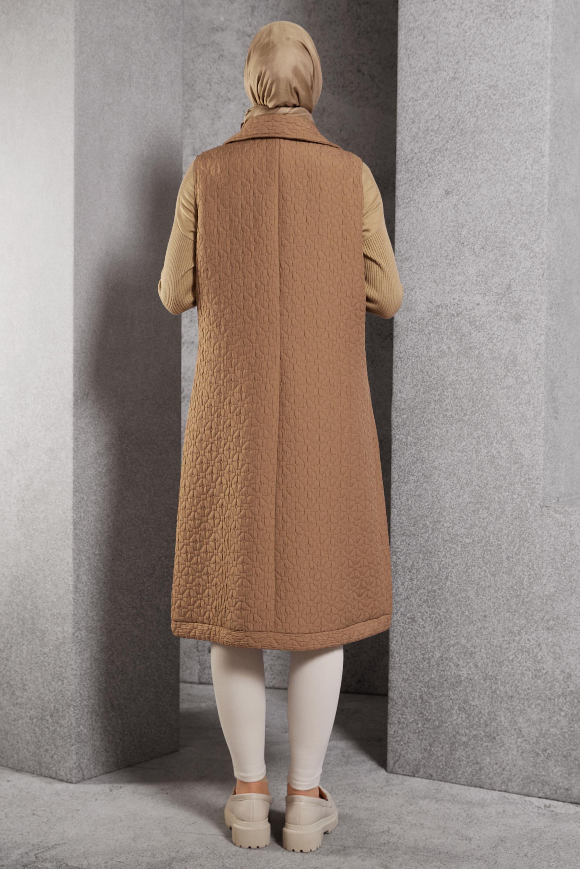 Vêtements hijab BRUN GILET MATELASSÉ 45243