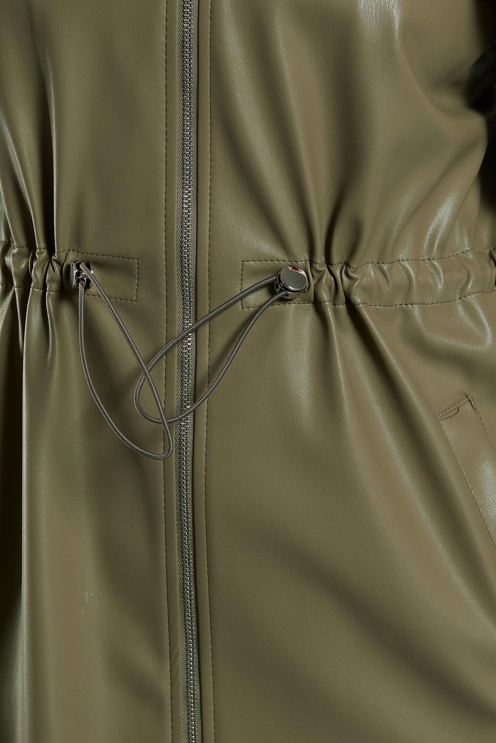 Vêtements hijab KAKI GILET EN SIMILI CUIR 45289