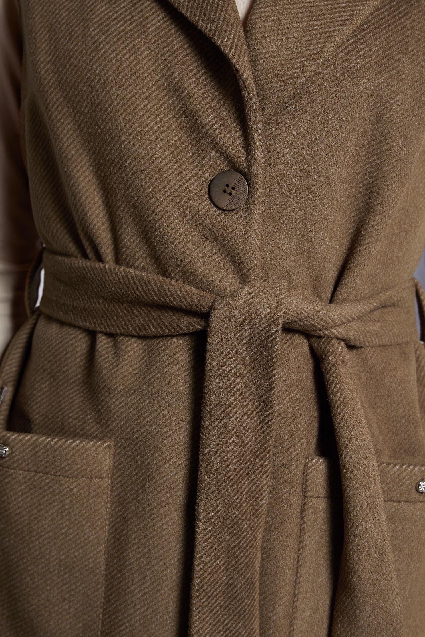 Tesettür giyim TABA KUŞAKLI YELEK 45303