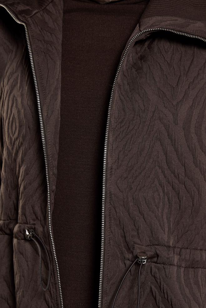 Vêtements hijab BRUN GILET À TAILLE FUMÉE 45304 - ALVİNA