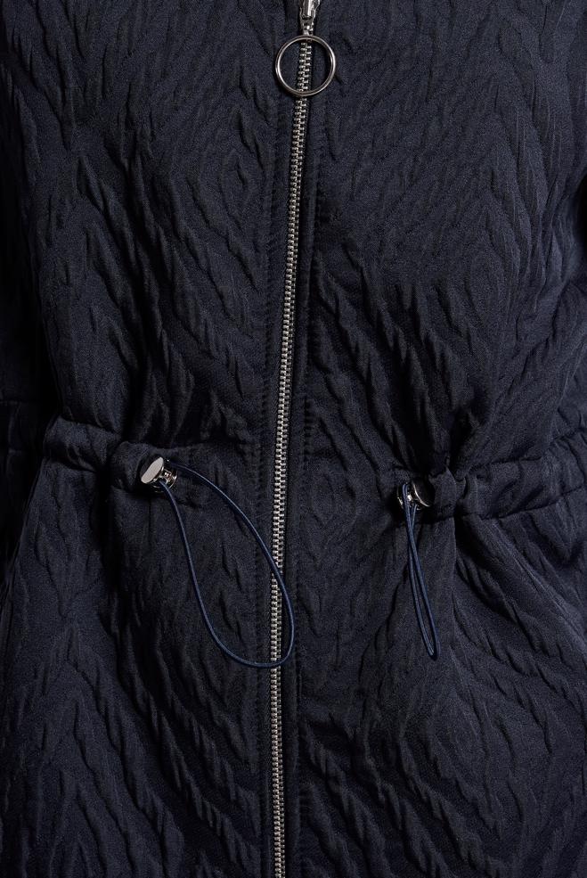 Vêtements hijab BLEU MARINE GILET À TAILLE FUMÉE 45304 - ALVİNA