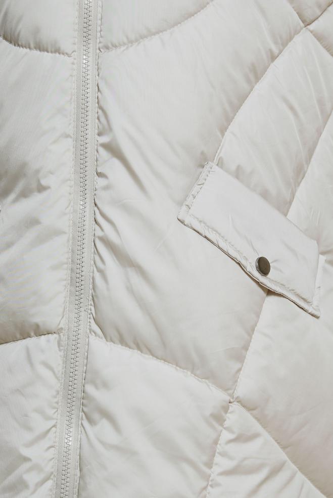 Vêtements hijab BEIGE GILET DOUDOUNE À CAPUCHE 90527 - ALVİNA