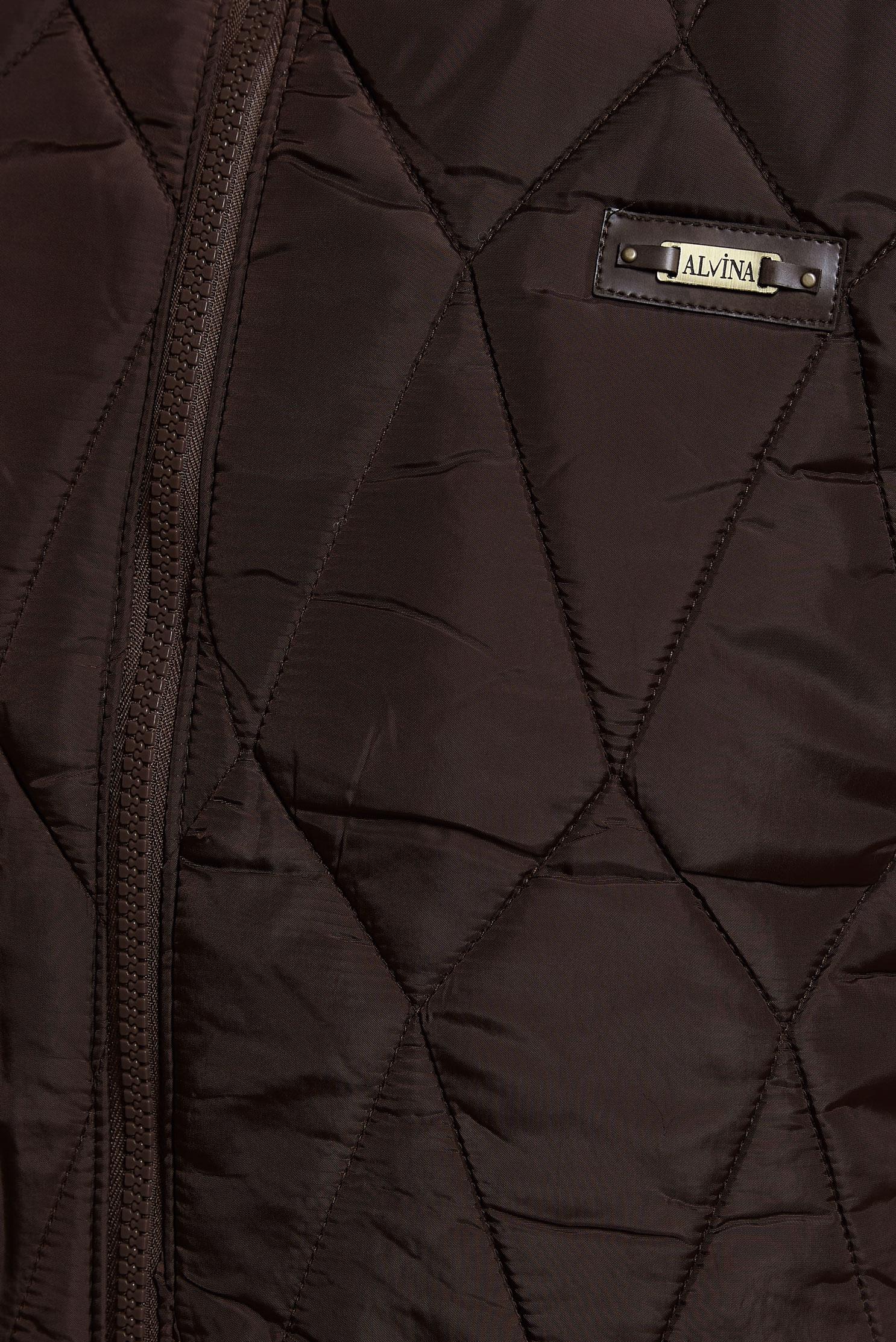 Vêtements hijab BRUN GILET DOUDOUNE À CAPUCHE 90528