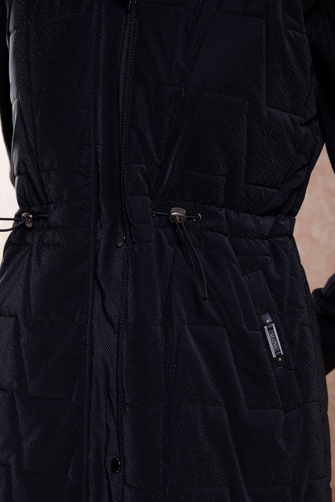 Vêtements hijab NOIR GILET À CAPUCHE 90529 - ALVİNA