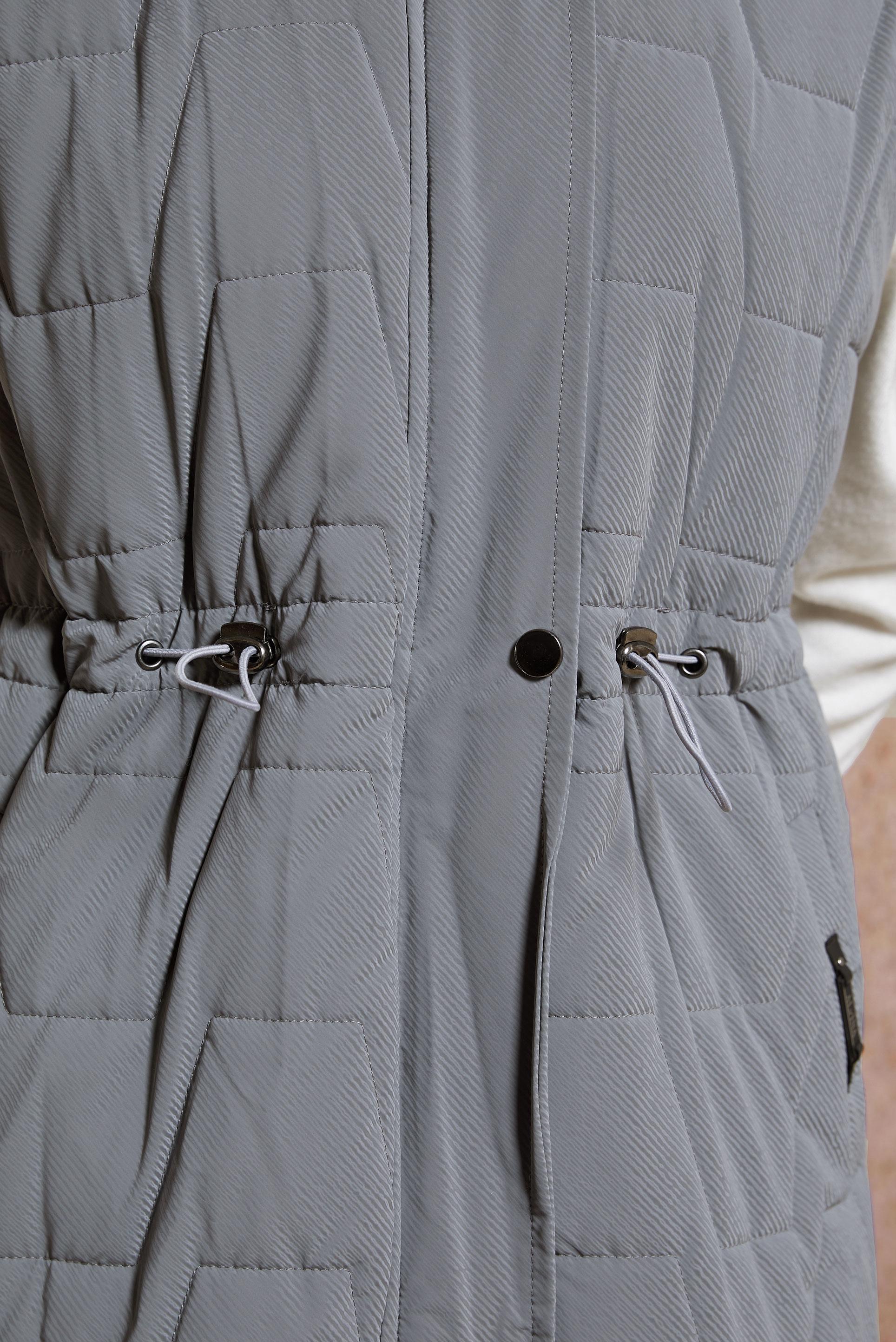 Tesettür giyim GRİ KAPÜŞONLU YELEK 90529