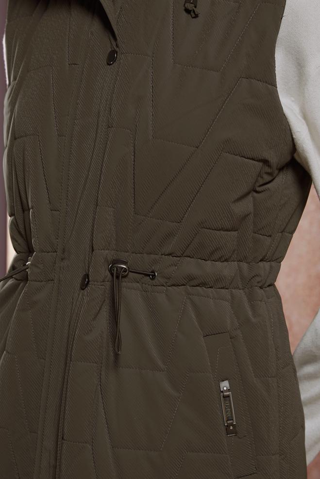 Vêtements hijab BRUN GILET À CAPUCHE 90529 - ALVİNA