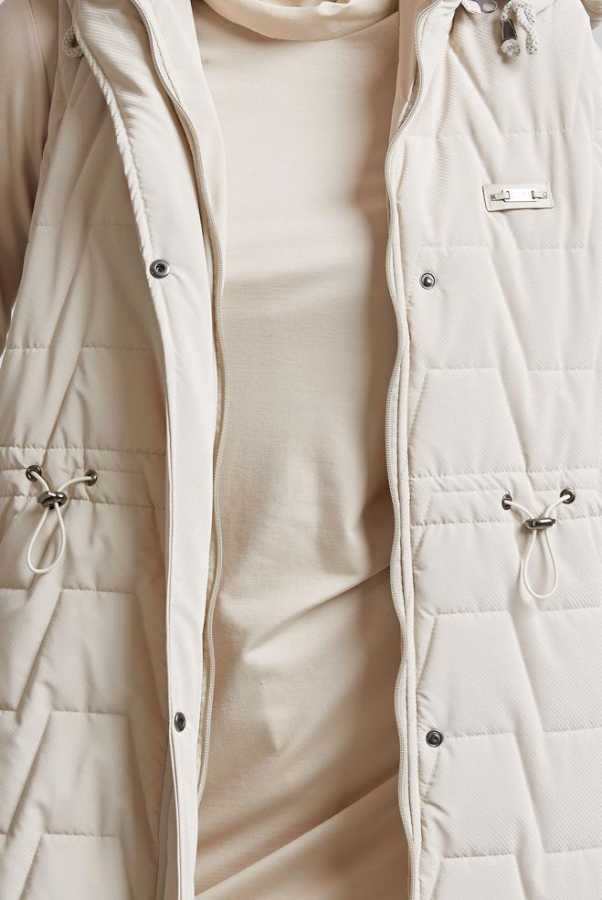 Vêtements hijab BEIGE GILET À CAPUCHE 90529 - ALVİNA