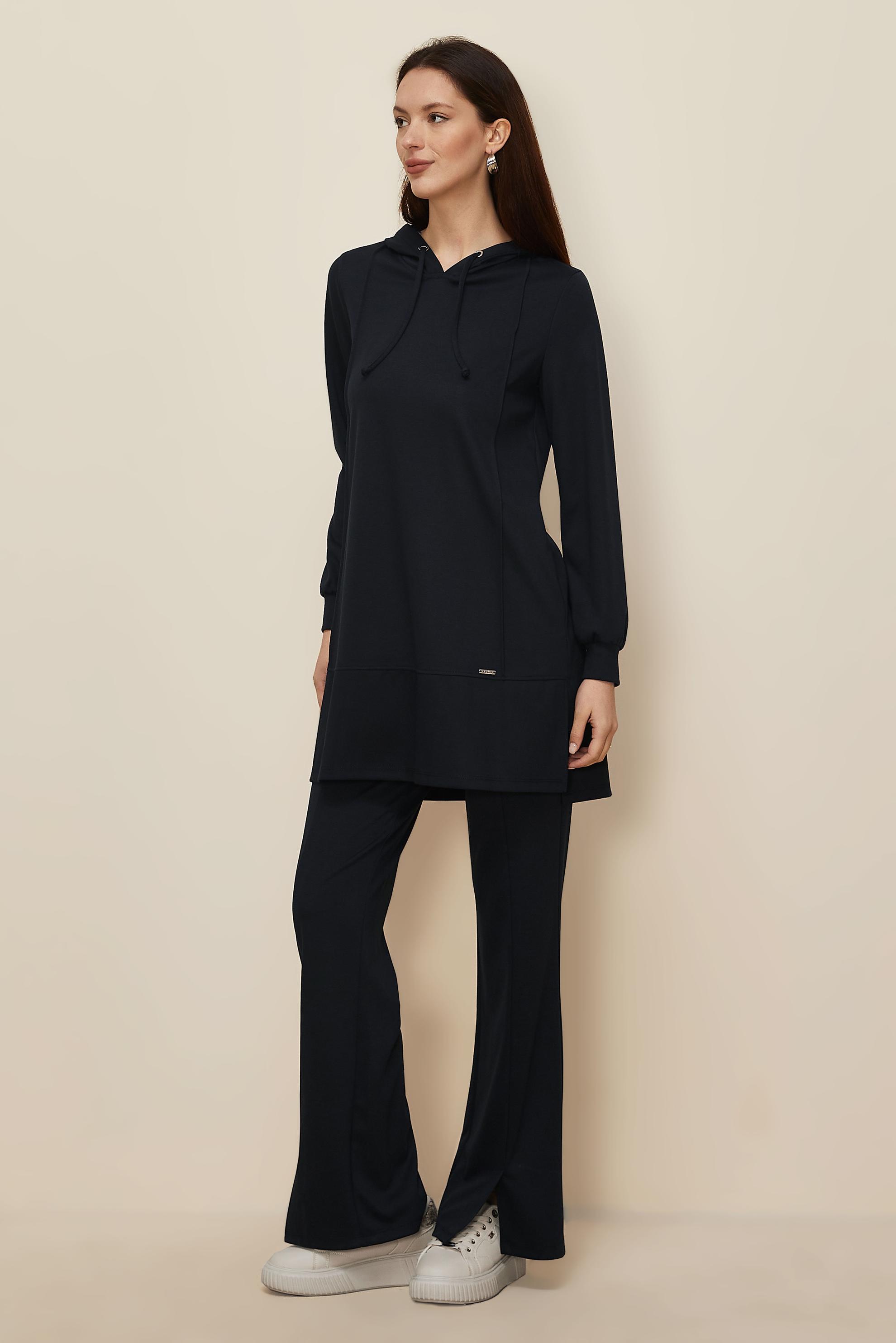 Vêtements hijab GRIS ENSEMBLE PANTALON À CAPUCHE 45214-1