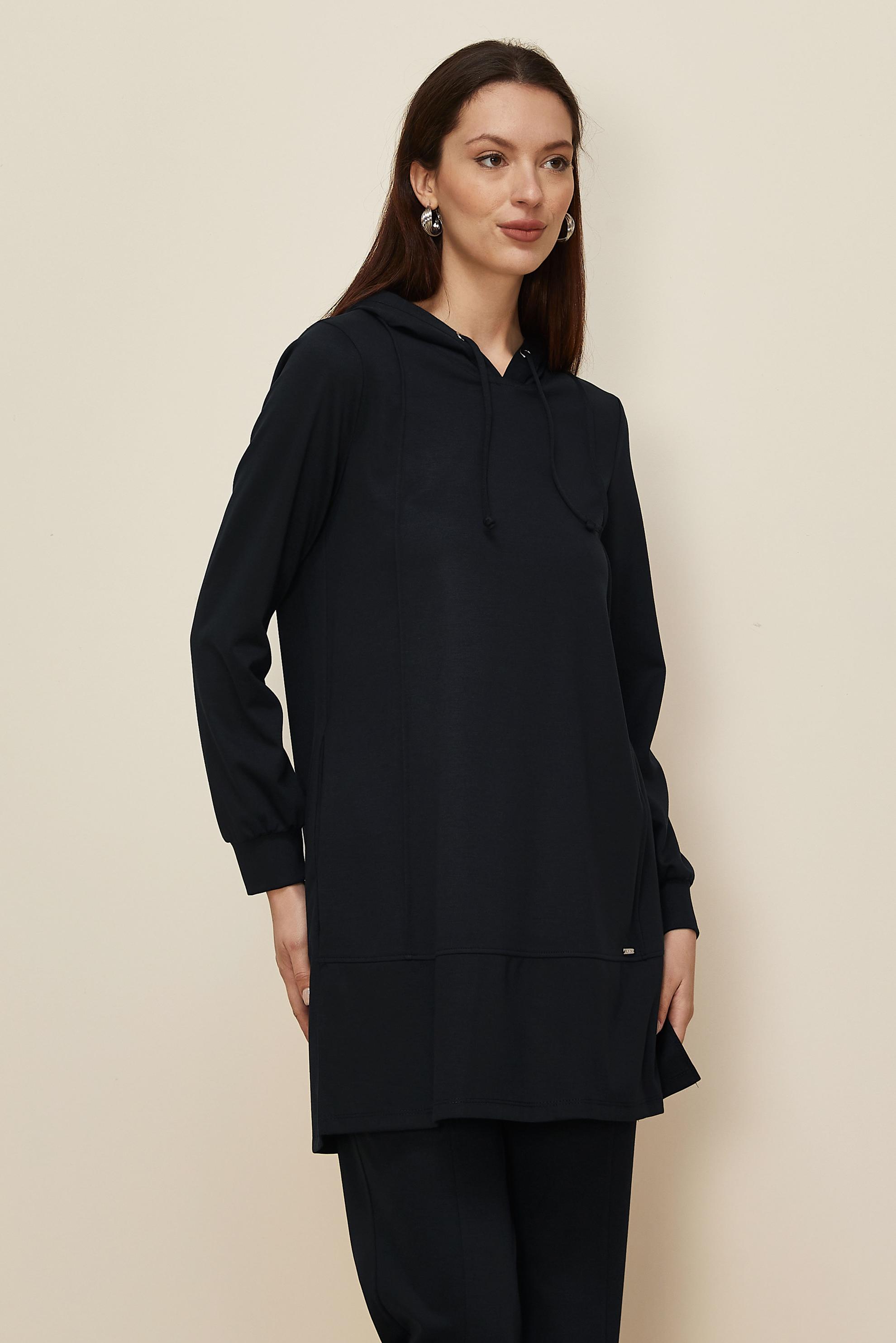 Vêtements hijab GRIS ENSEMBLE PANTALON À CAPUCHE 45214-1