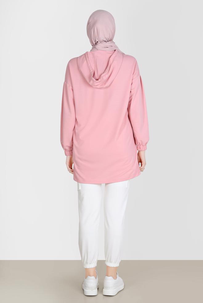 Hijab clothing WHITE POCKET DETAIL TRACKSUIT PANTS 70398  - ALVİNA