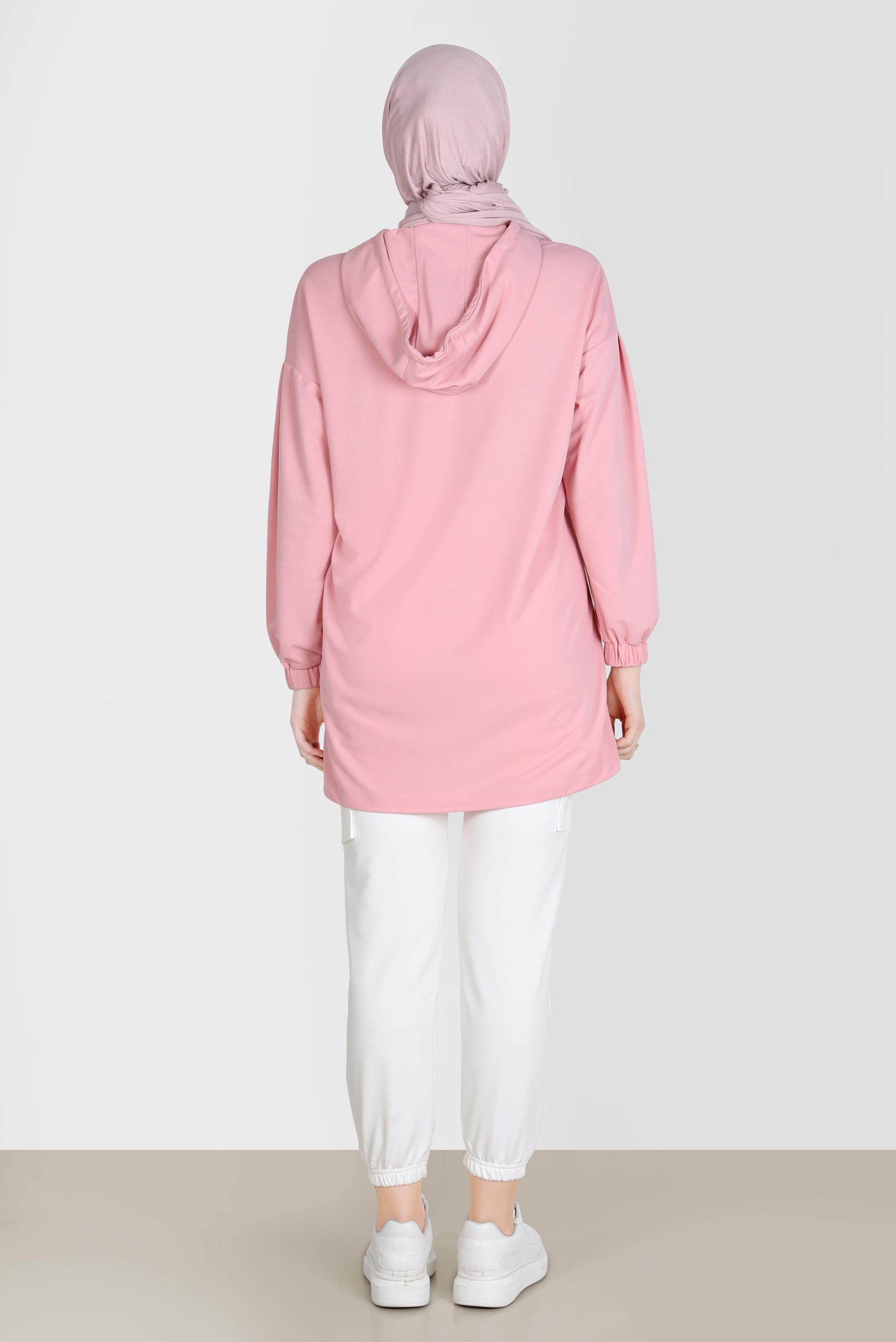 Hijab clothing WHITE POCKET DETAIL TRACKSUIT PANTS 70398 