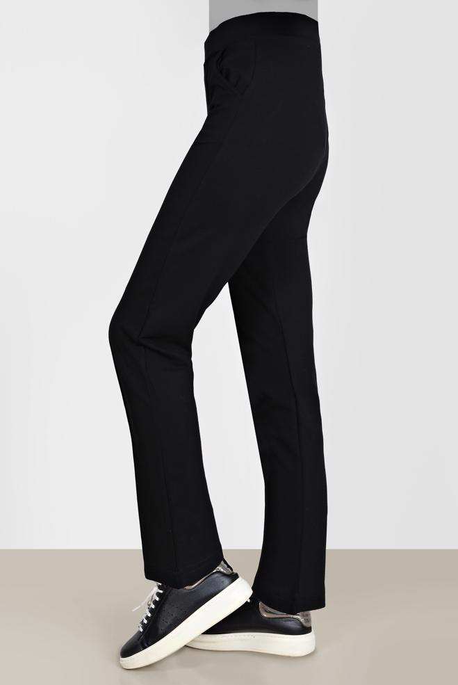 Hijab clothing BLACK ELASTIC WAIST SWEATPANTS 70395 - ALVİNA