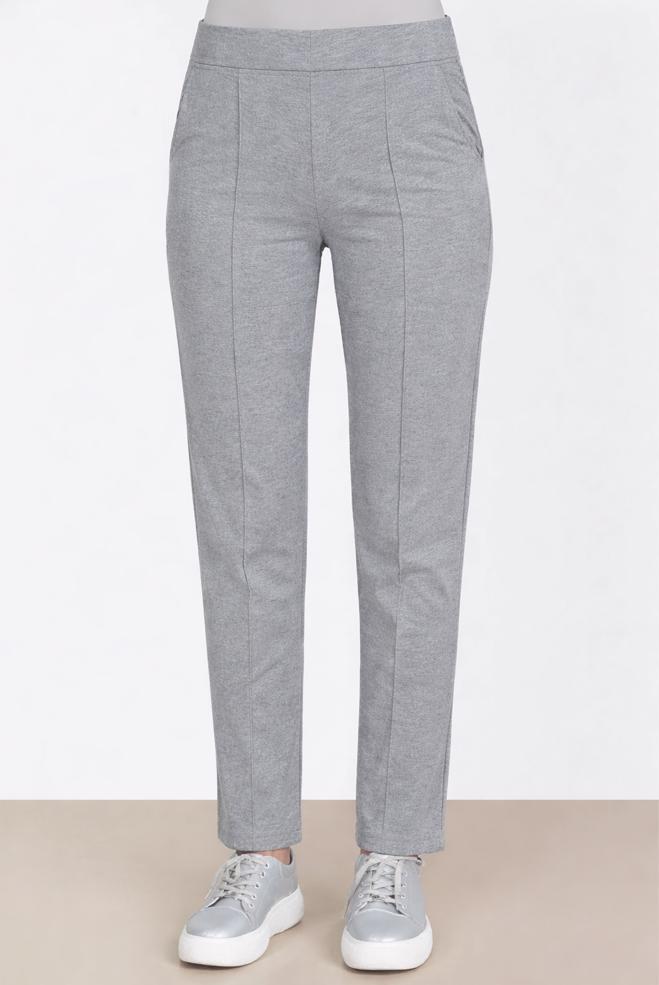 Hijab clothing GREY ELASTIC WAIST SWEATPANTS 70395 - ALVİNA