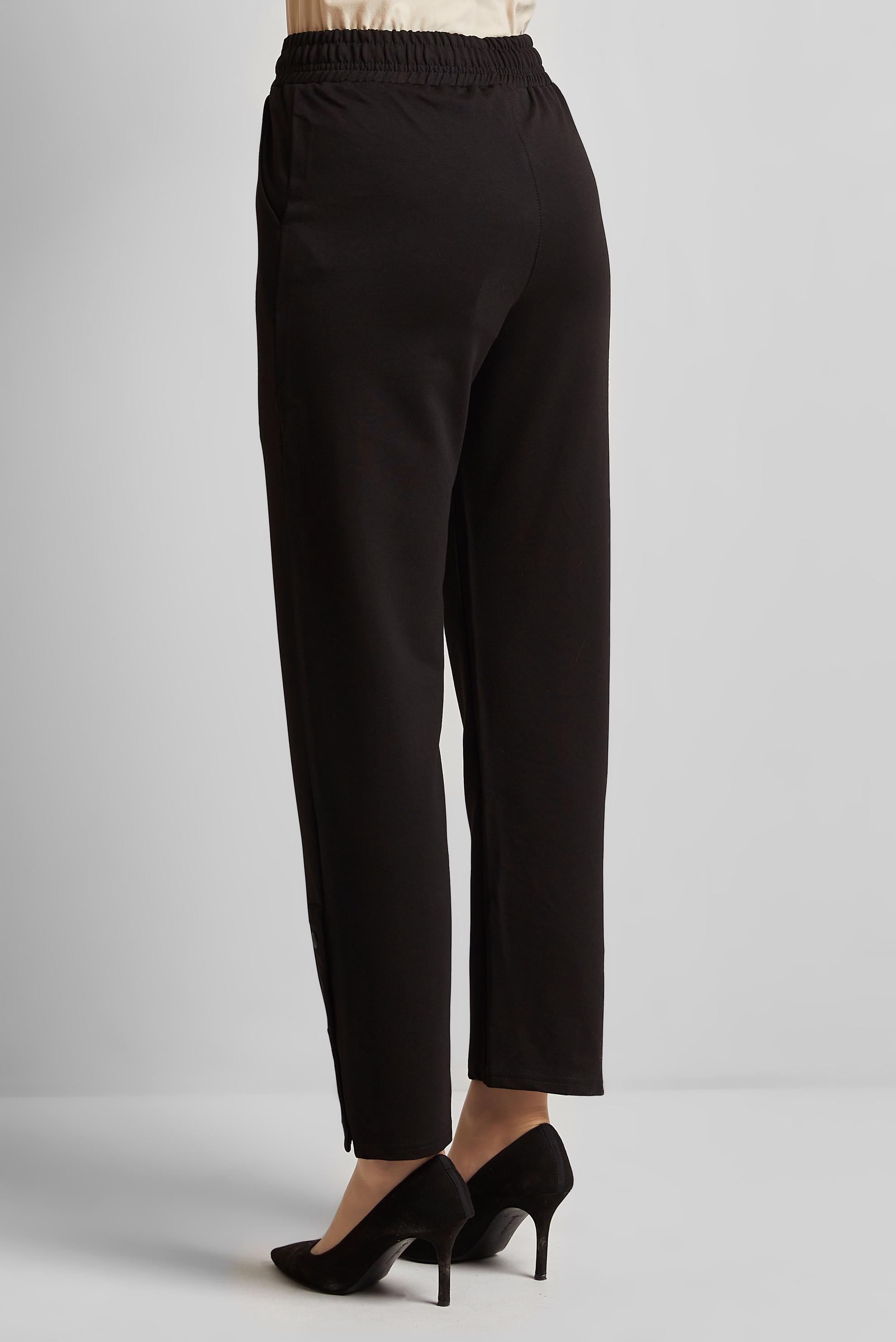 Hijab clothing BLACK ELASTIC WAIST TRACKSUIT PANTS 70570