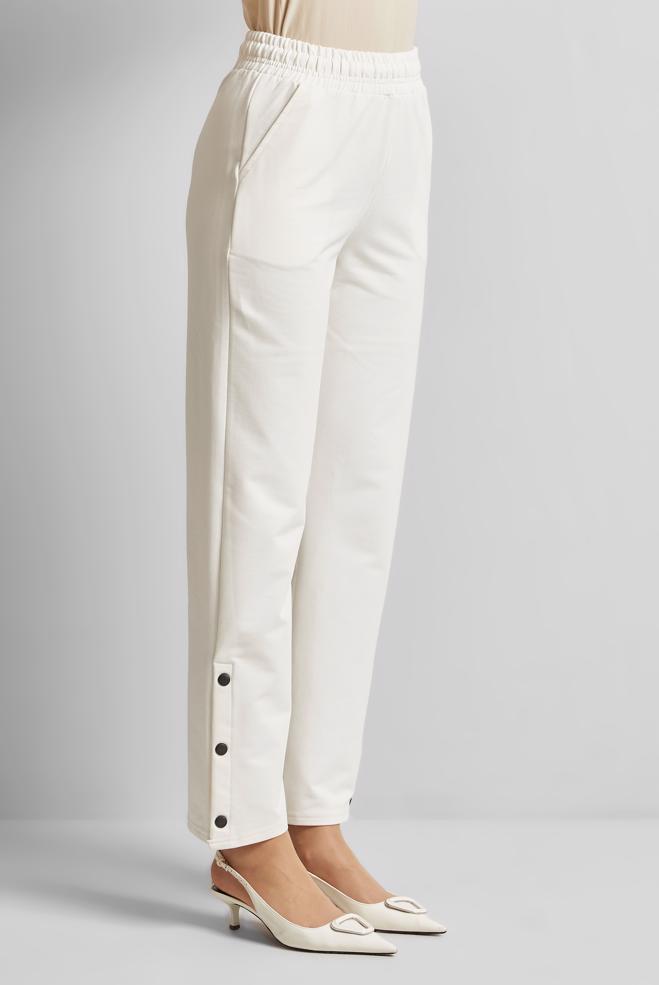 Hijab clothing WHITE ELASTIC WAIST TRACKSUIT PANTS 70570 - ALVİNA