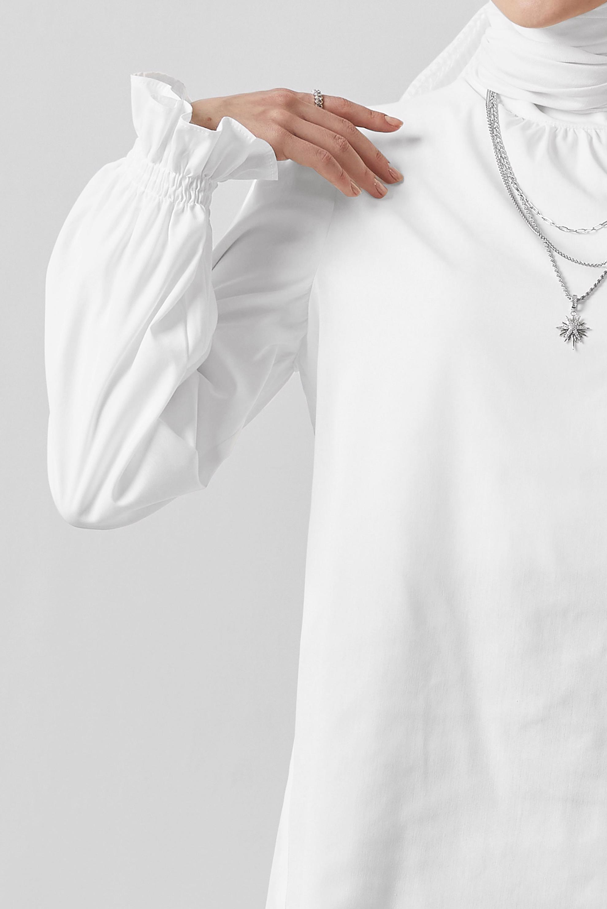 Hijab clothing WHITE 45341 44536 BLUZ 38-44 TEK 40