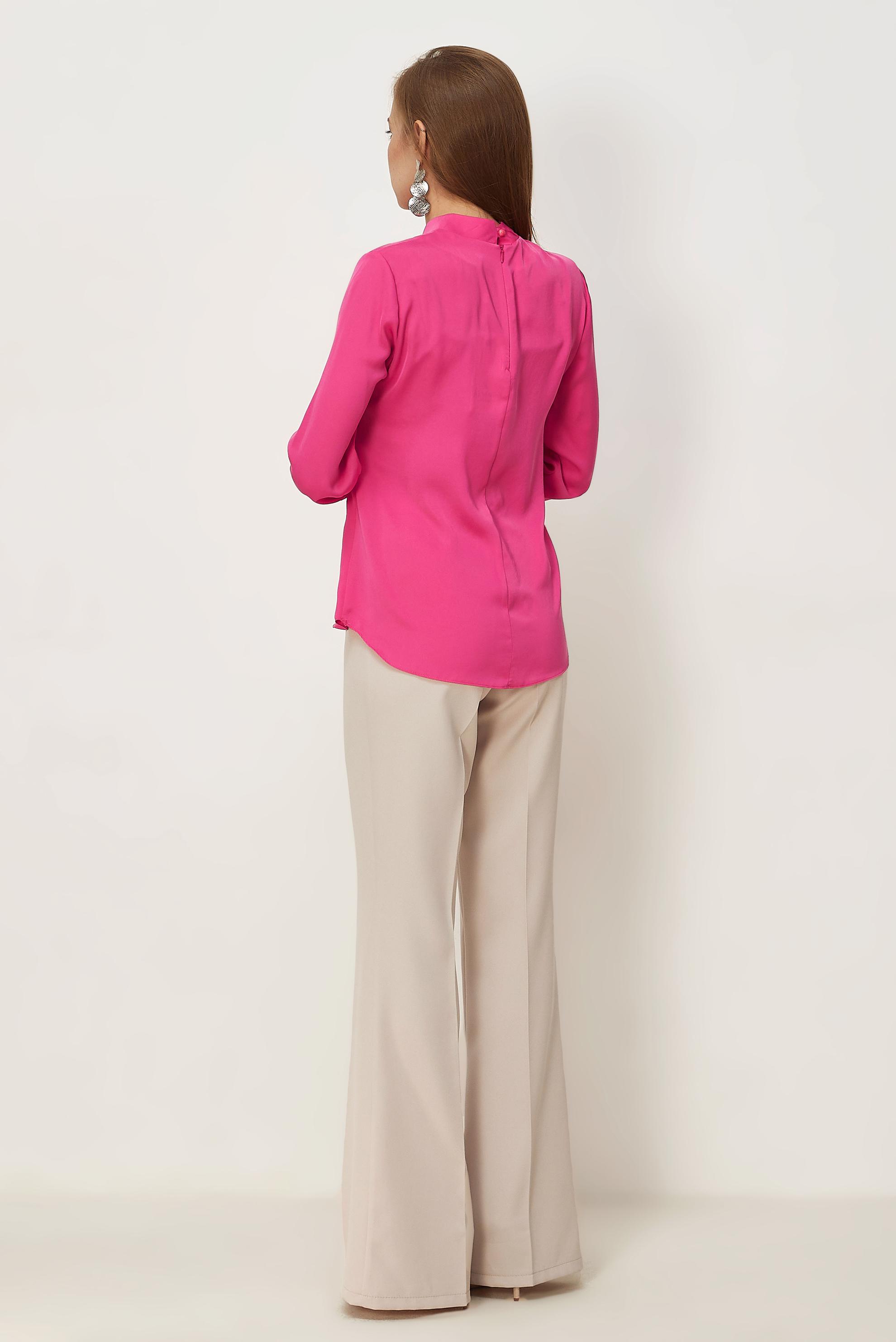 Vêtements hijab BEIGE BLOUSE À COL NOUÉ 45395