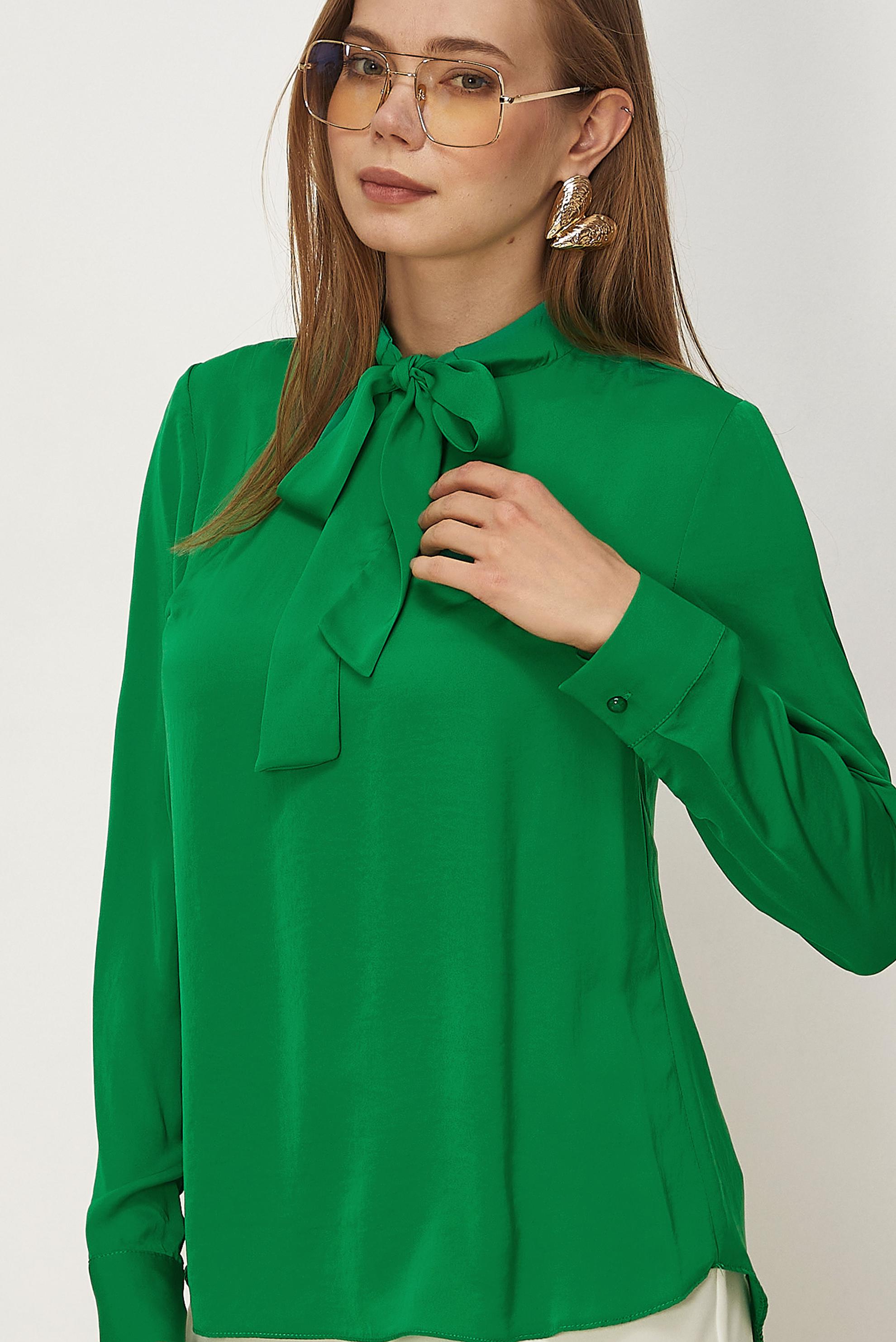 Vêtements hijab BEIGE BLOUSE À COL NOUÉ 45395