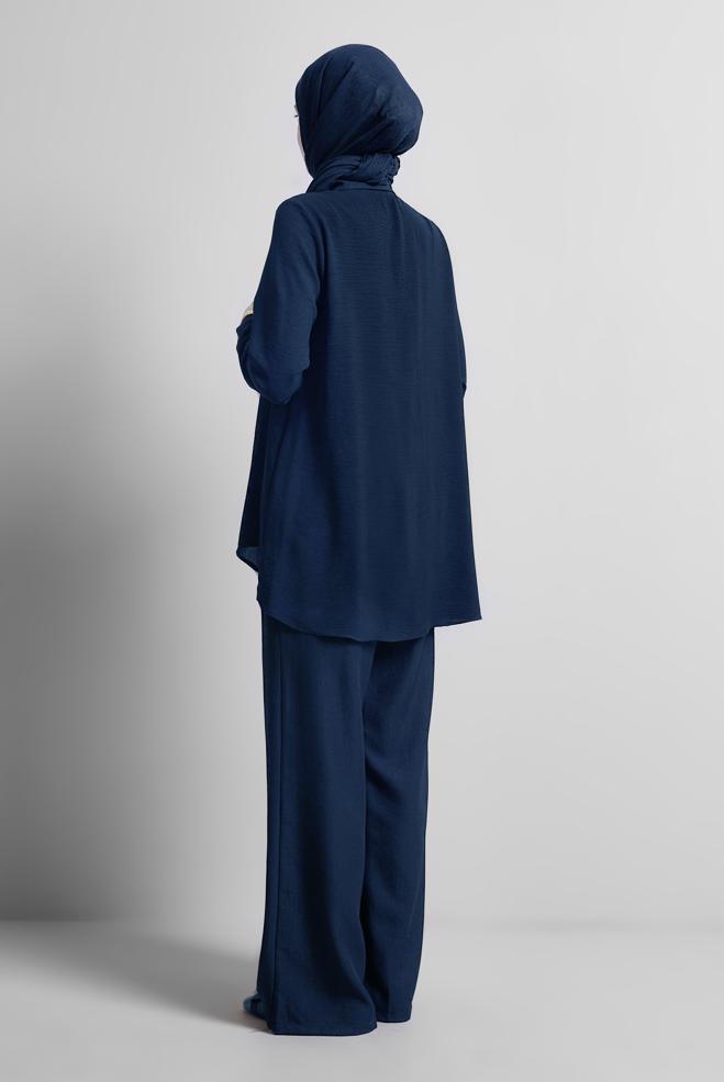 Vêtements hijab BLEU MARINE 45521 JADE BLUZ 38-46 TEK 42 - ALVİNA