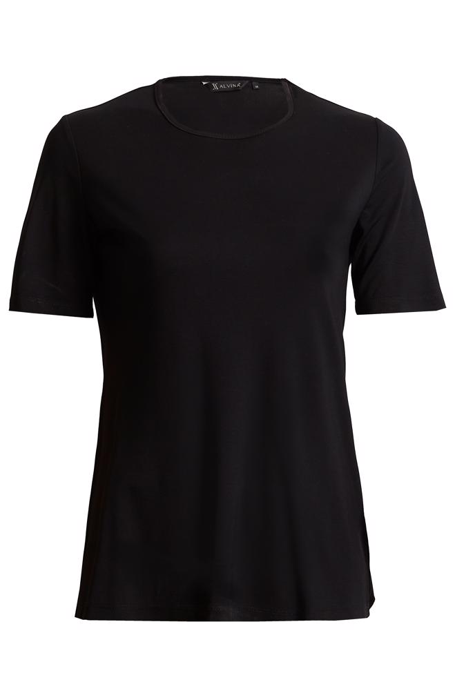 Tesettür giyim SİYAH KISA KOLLU BODY 45639 - ALVİNA