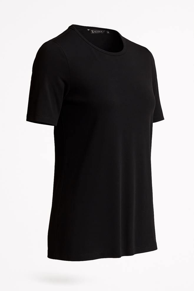 Tesettür giyim SİYAH KISA KOLLU BODY 45639 - ALVİNA