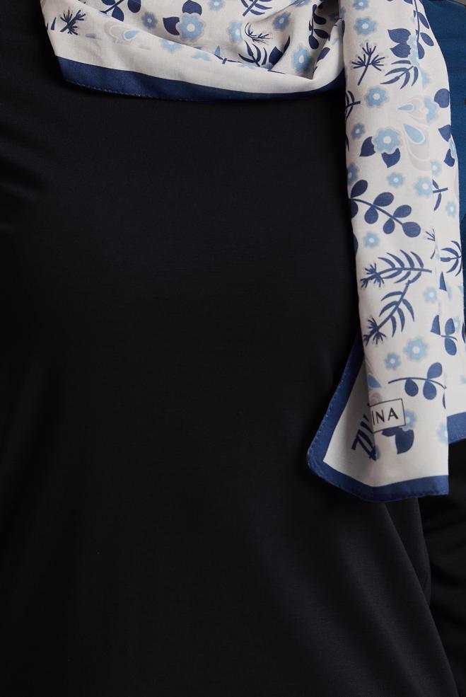 Hijab clothing BLACK CREW-NECK BODYSUIT 45640 - ALVİNA