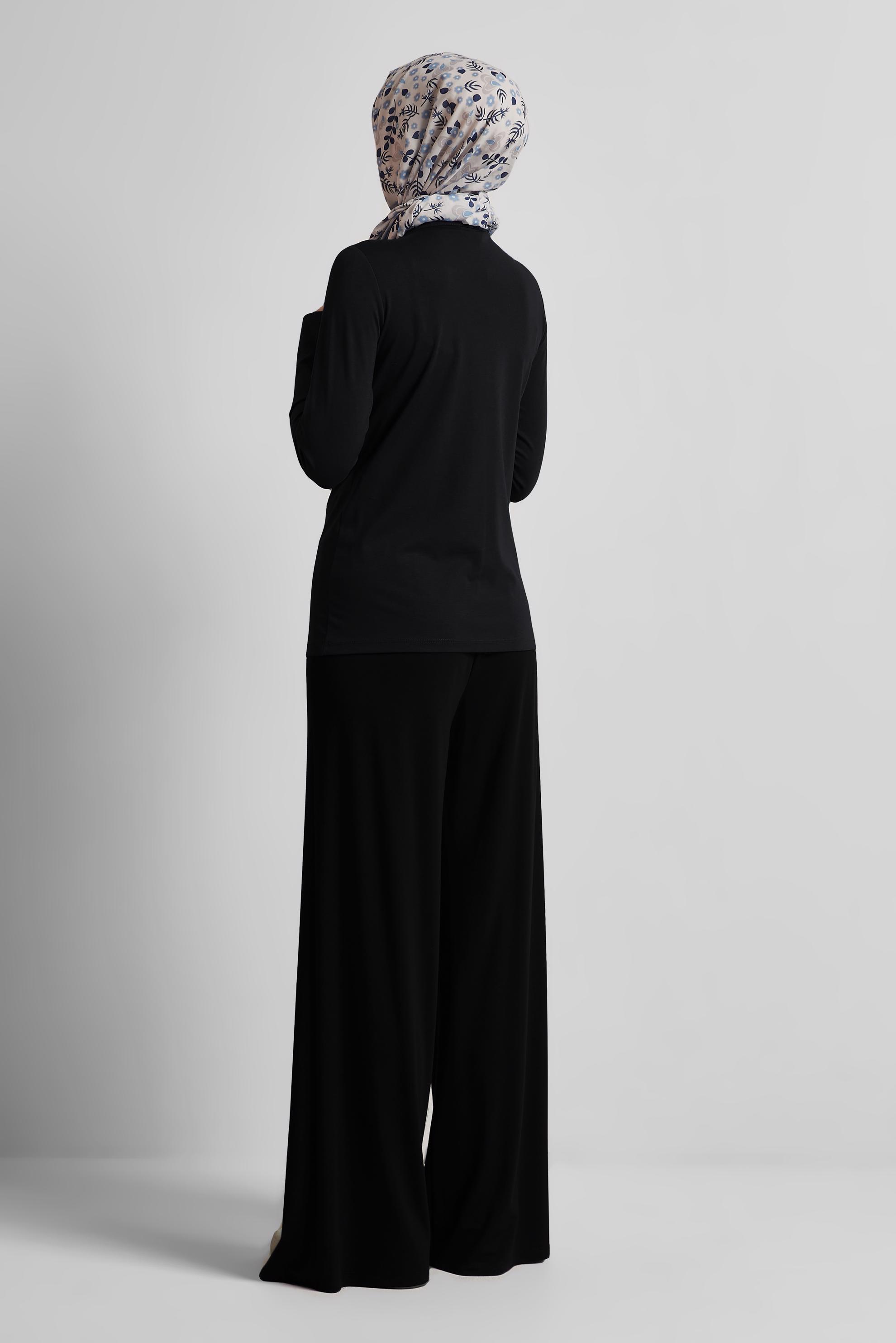 Hijab clothing BLACK CREW-NECK BODYSUIT 45640