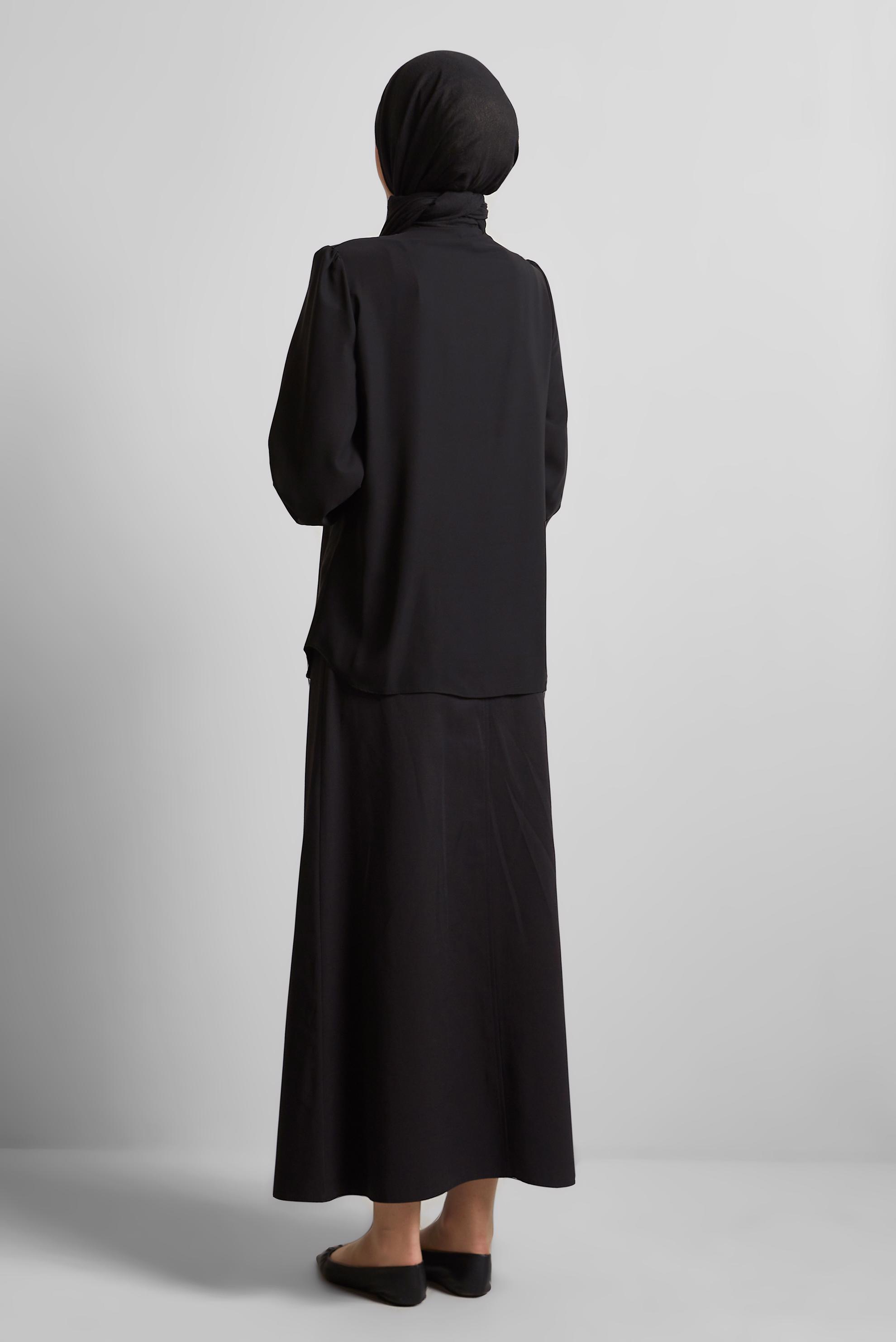 Hijab clothing BLACK BEAD DETAILED BLOUSE 45684