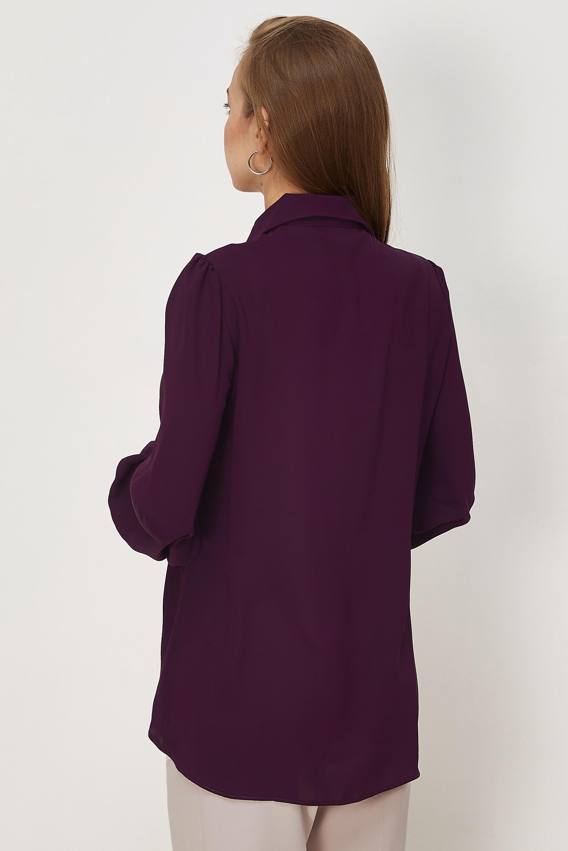 Vêtements hijab PRUNE CHEMISIER DÉTAILLÉ DE PERLES 45684