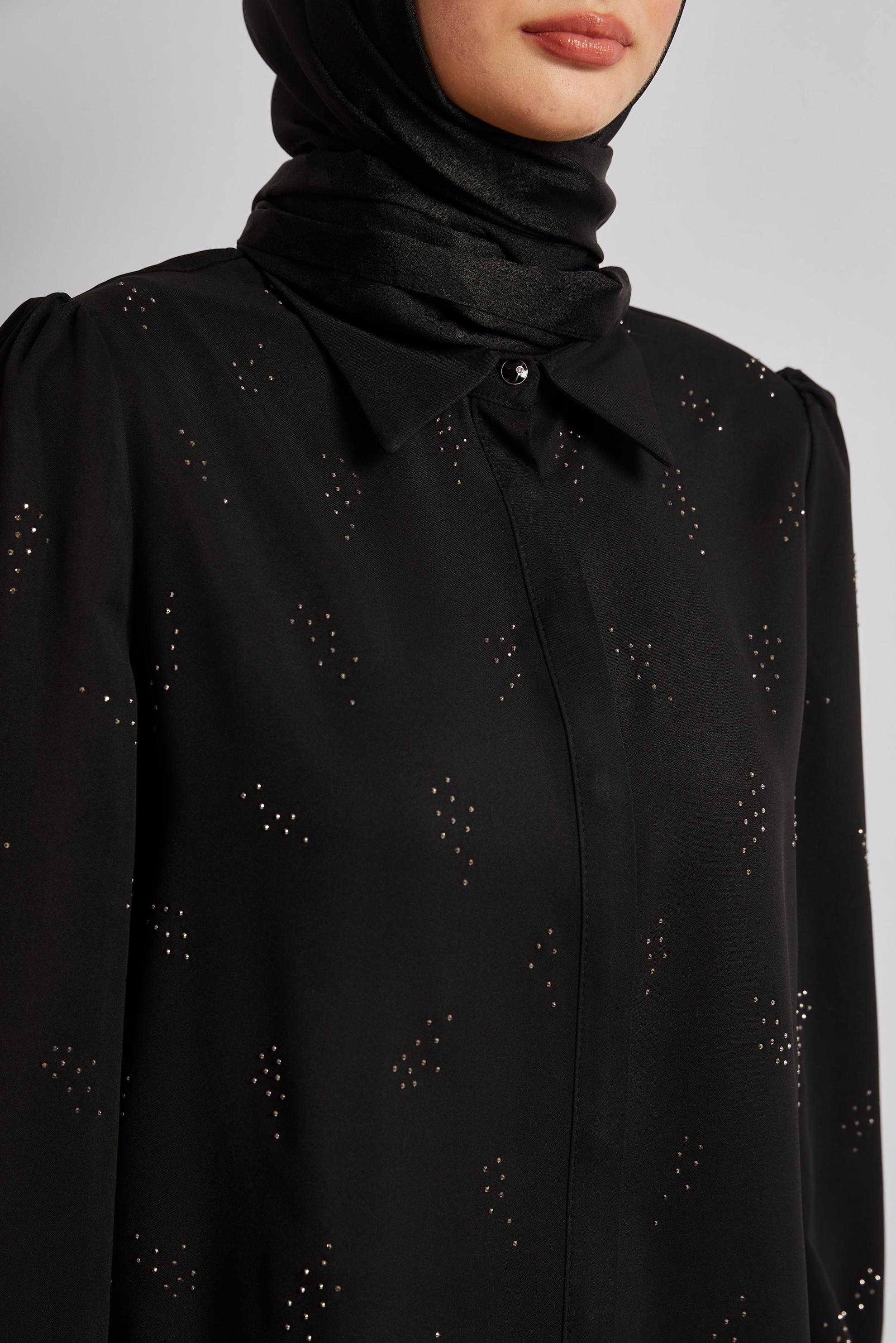 Hijab clothing BLACK GEM EMBROIDERED BLOUSE 45721