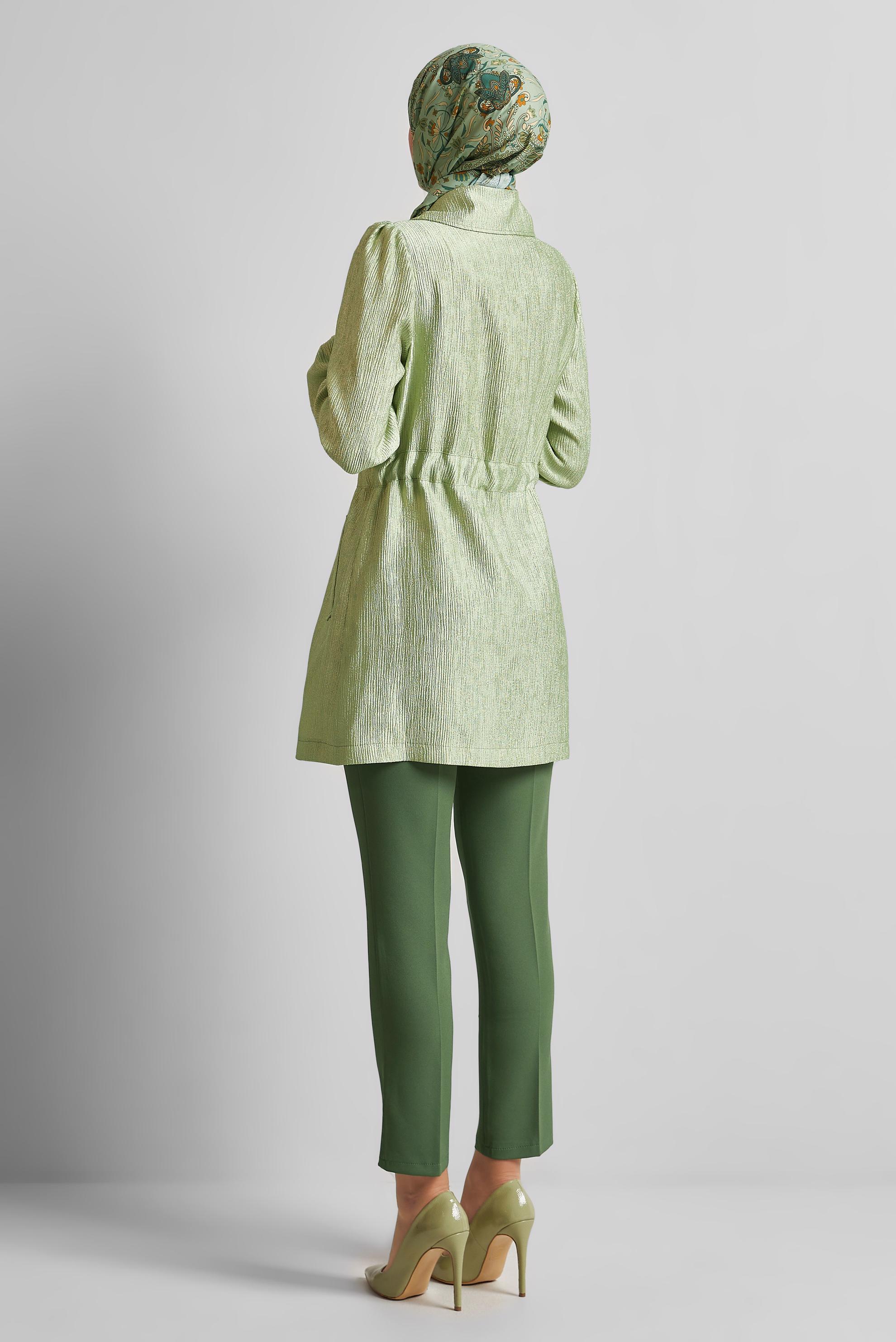 Vêtements hijab VERT VESTE JACQUARD 45392