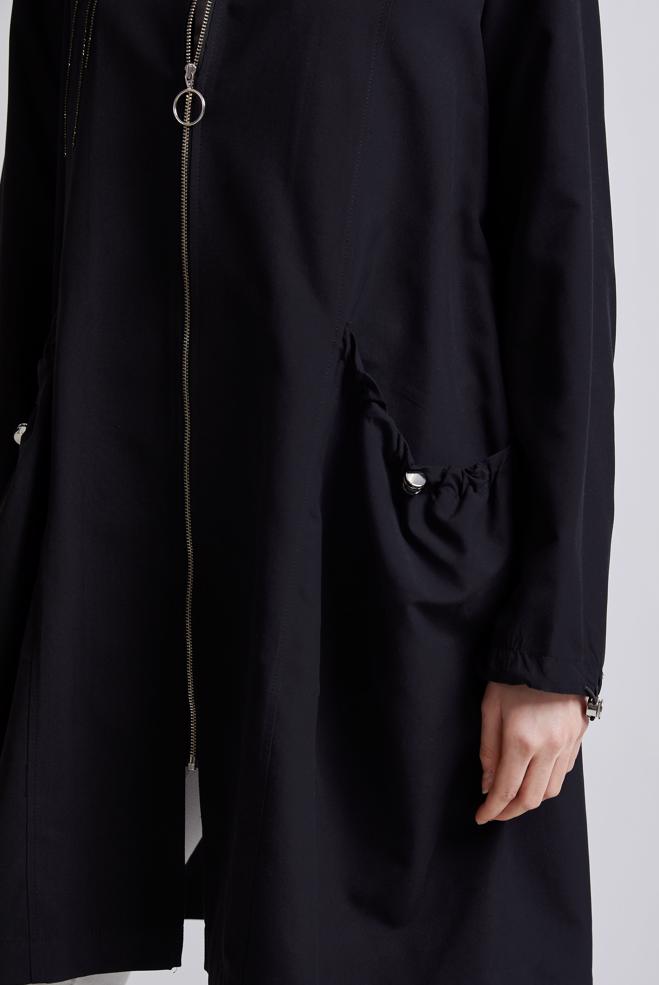 Hijab clothing BLACK ZIPPERED JACKET 45396  - ALVİNA