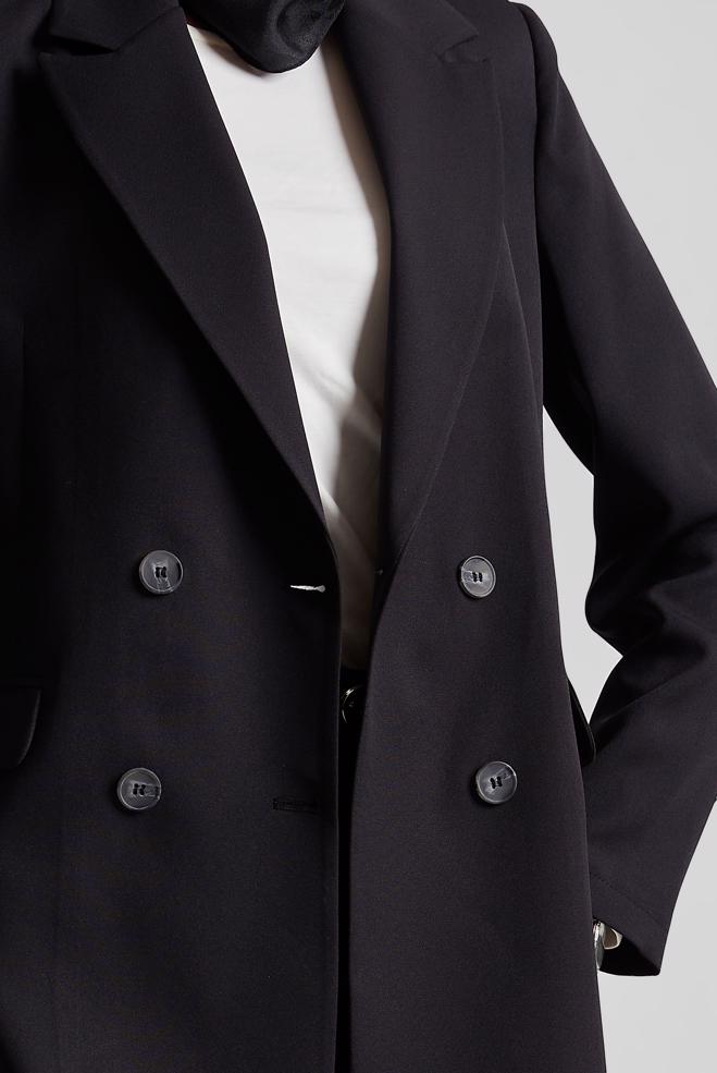 Hijab-Kleidung SCHWARZ BLAZERJACKE 45436 - ALVİNA