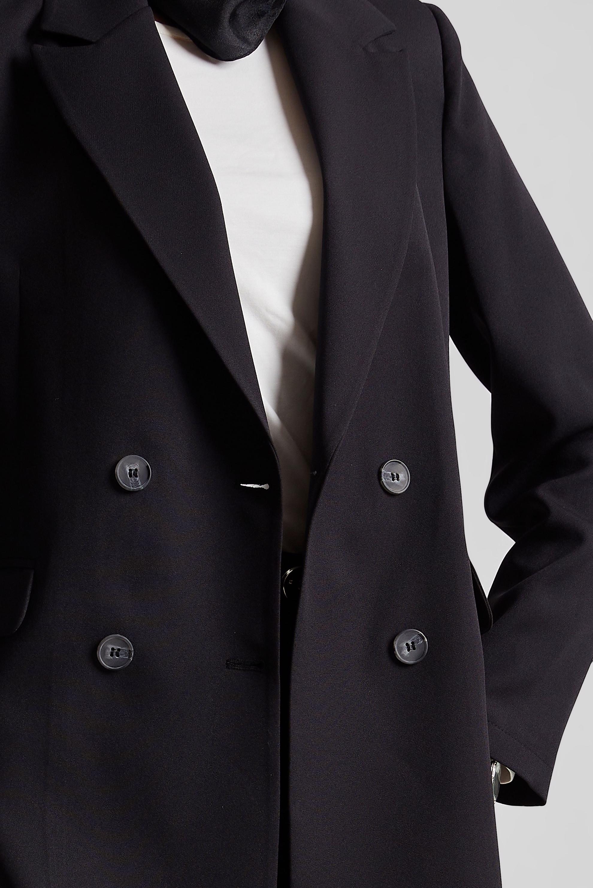 Tesettür giyim SİYAH KRUVAZE YAKA BLAZER CEKET 45436