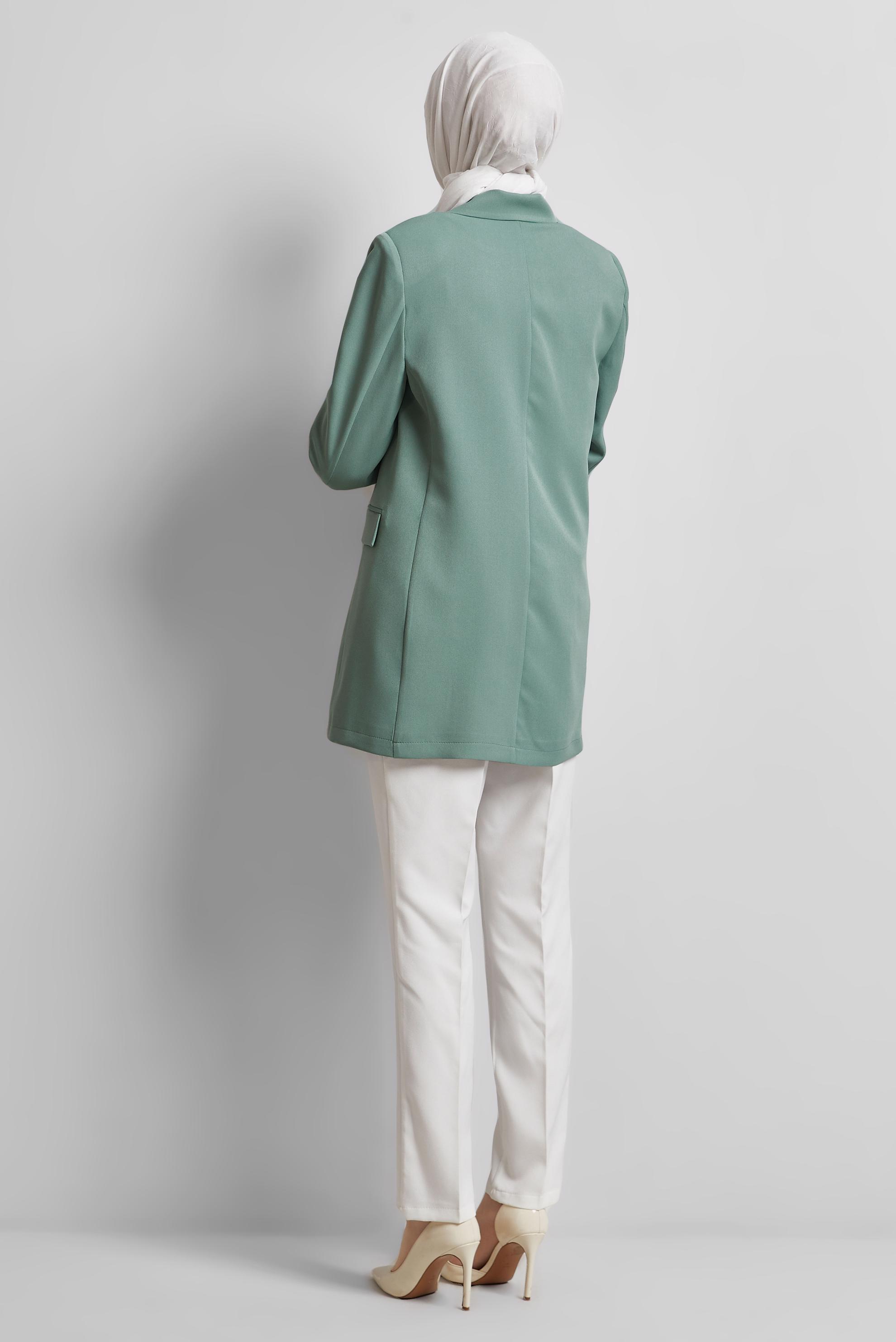 Vêtements hijab VERT VESTE BLAZER 45436