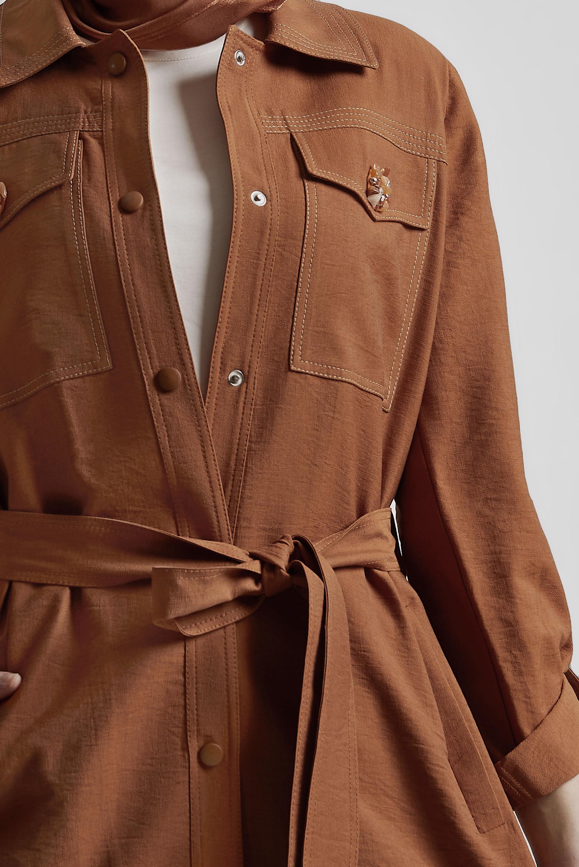 Vêtements hijab TABA VESTE CEINTURÉE 45443