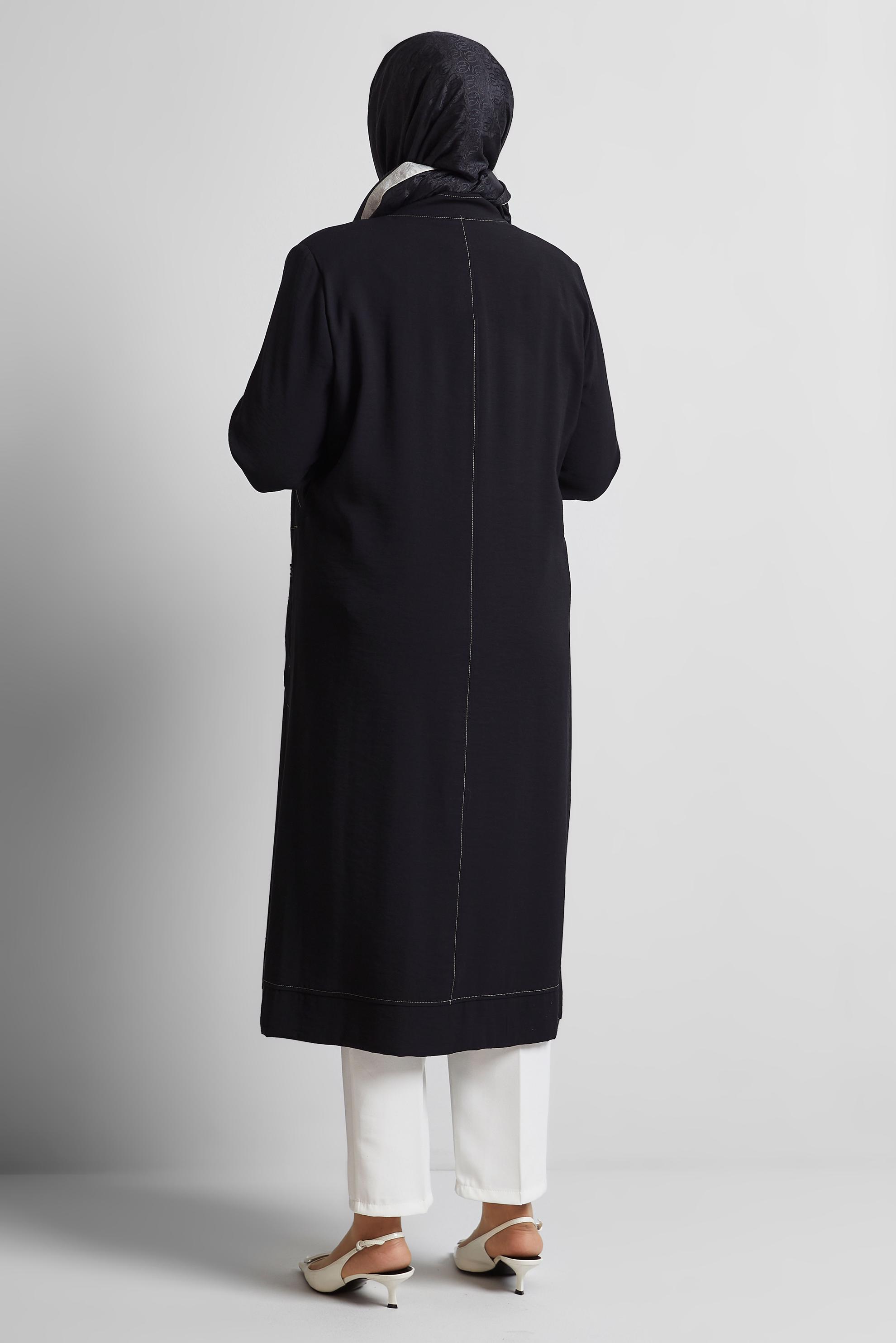 Vêtements hijab NOIR VESTE ZIPPÉE 45466