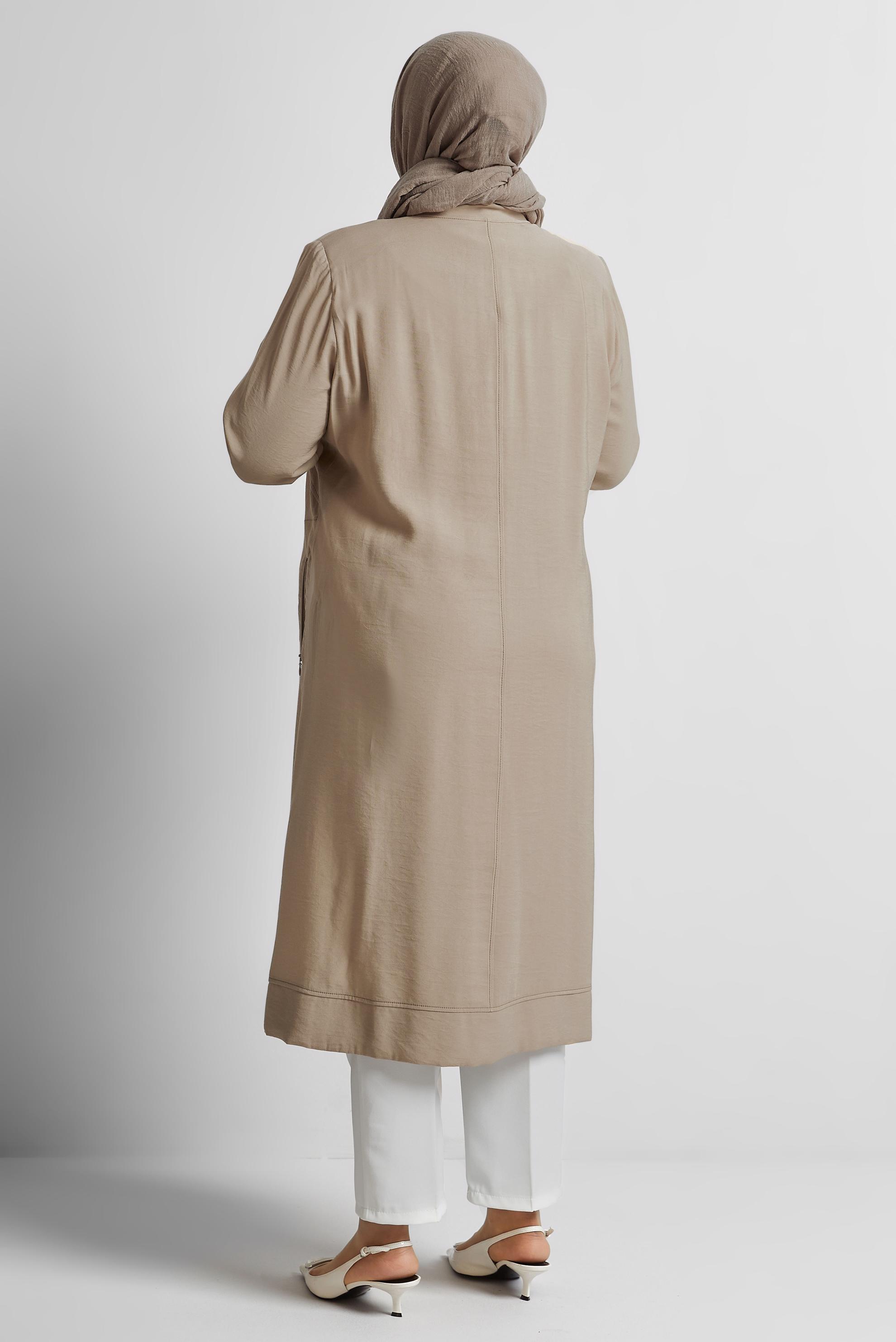 Vêtements hijab SABLE VESTE ZIPPÉE 45466